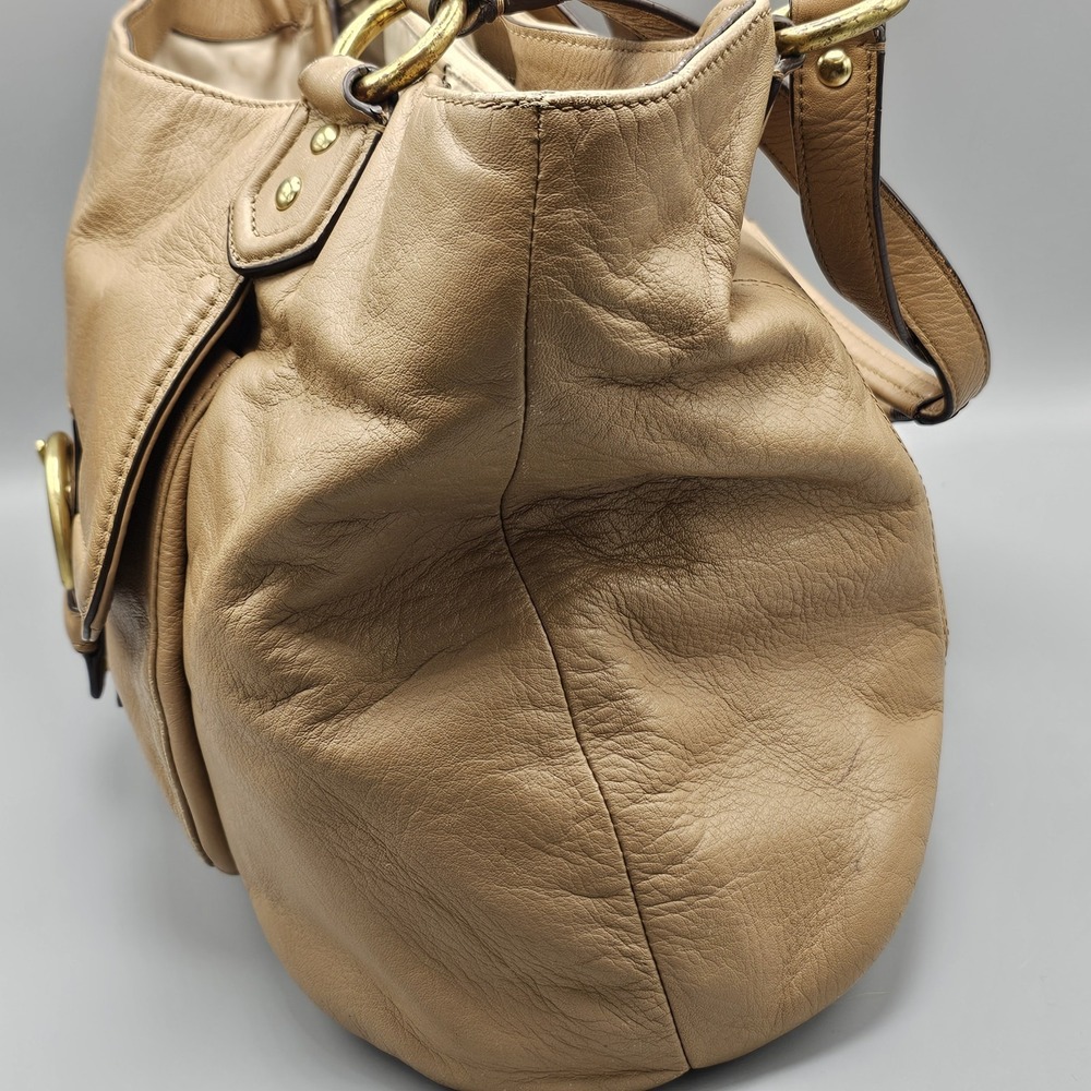 Coach 2006 Soho Tan Pebbled Leather Flap Shoulder Bag Style F24861 - Picture 8 of 12